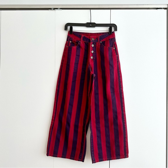 Lazy Oaf Button Up Wide Leg Pants - Picture 8 of 12